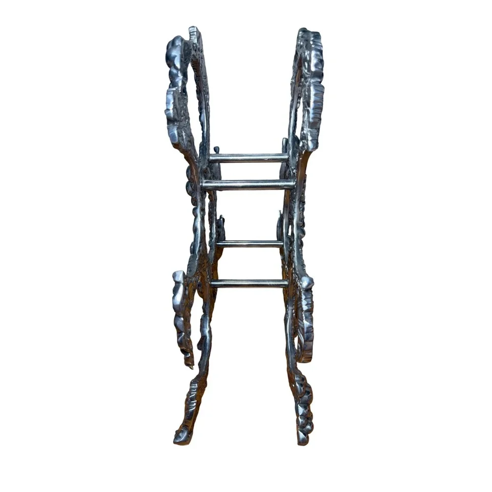 2004 ARTHUR COURT Cast Aluminum Grapes 6 WINE BOTTLE Rack Holder Retired‎ 11.5